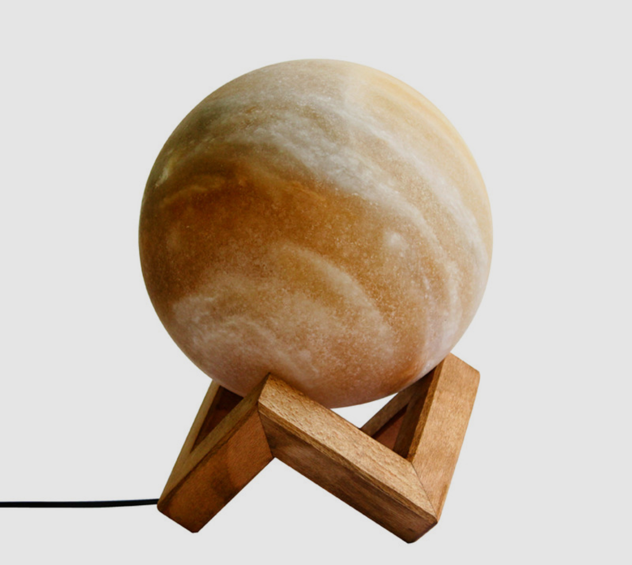 آباژور سنگ نمک چراغ دار